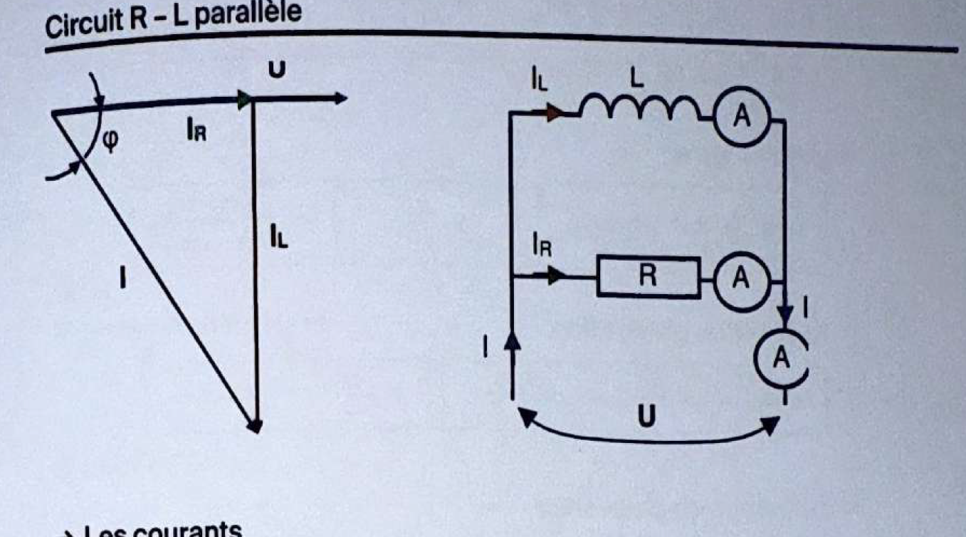 Circuit RL parallèle